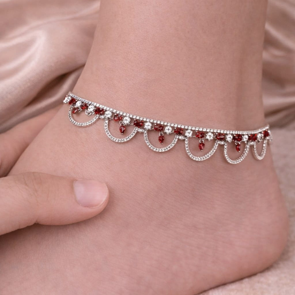 Rosso Eleganza Anklet