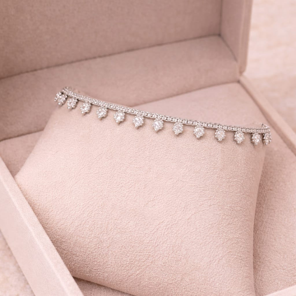 Scarlet Luna Payal - Silver Anklet