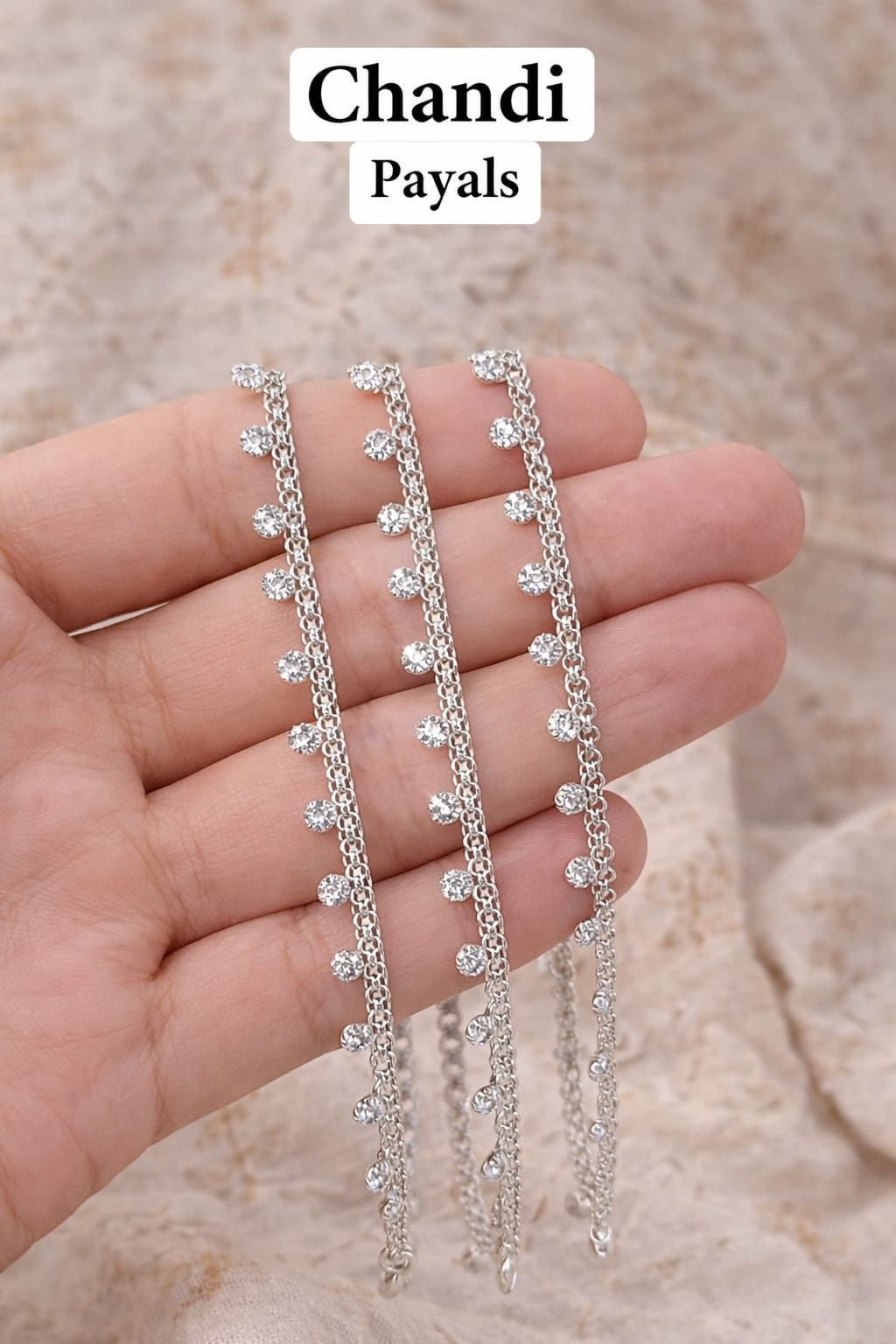 Meher Noor Red Stone Elegant Anklet – Luxury Italian Inspired Payal