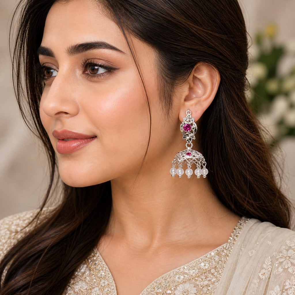 Gulnaar Pearl Jhumka