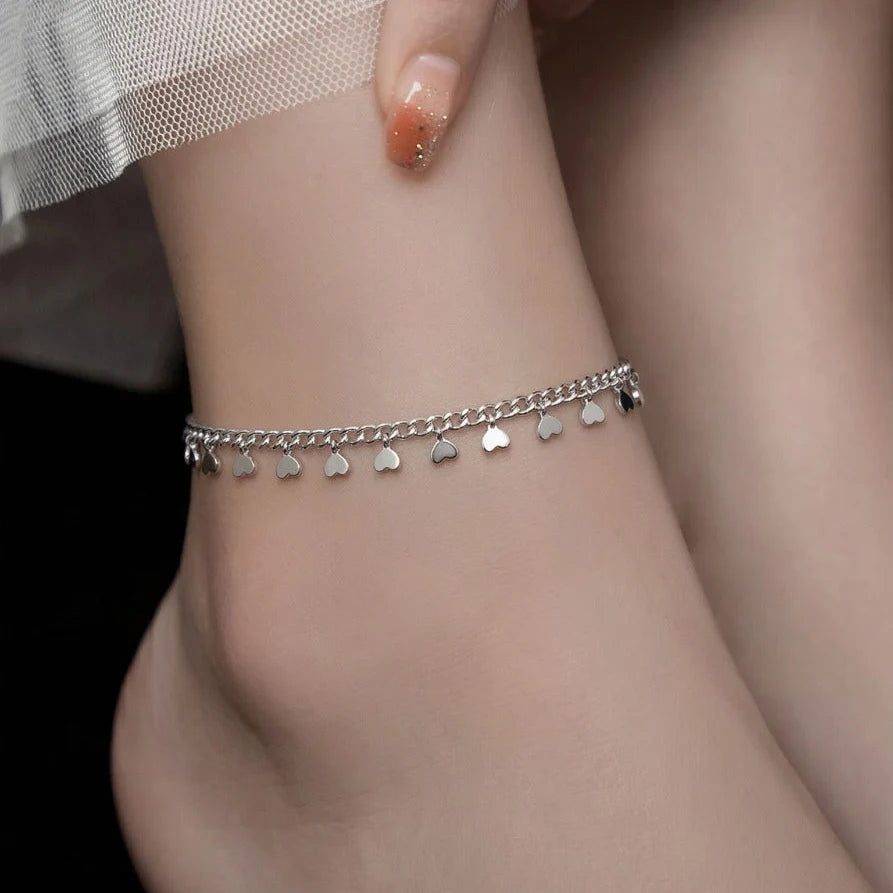 Silver Charm Anklet